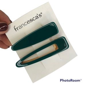 Green Francesca's Clip Duo NWT